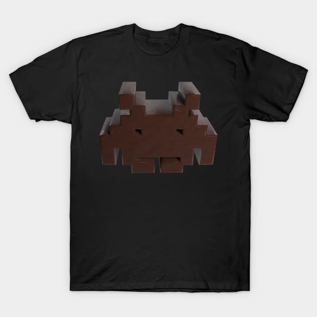 3D Alien - Chocolate T-Shirt by 3DMe